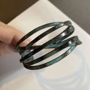 Spiral Metal Cuff Bracelet